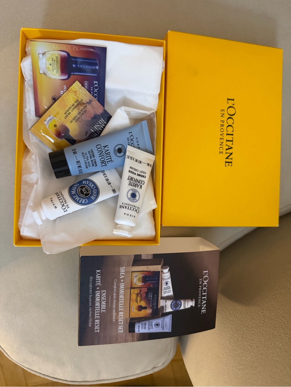 L'OCCITANE Yellow Gift Box Hand Cream Set